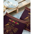 thumbnail image 2 of Pack of 2 Outdoor Pillow Covers, Mysterious Totem of Hispanic Heritage Month Waterproof Square Throw Pillowcase Cushion Decorative Pillow Covers for Couch Patio Tent, 16x16 in, 2 of 6