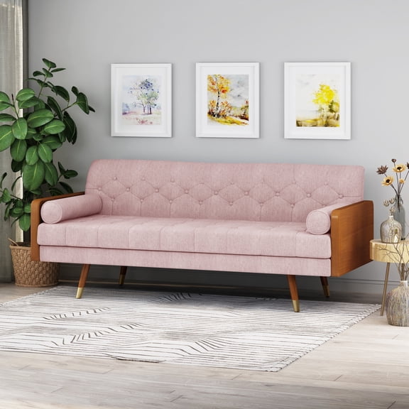 Newboti Furniture Aidan Mid-Century Modern Tufted Fabric Sofa 70751