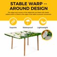 thumbnail image 4 of St. Patrick's Day Table Cloths for 6 Foot Rectangle Tables, Gnomes Shamrock Gold Coin Plaid Patio Waterproof Elastic Fitted Tablecloths, Washable Rectangular Table Cover for Camping, 4 of 8