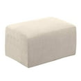 thumbnail image 2 of POINTERTECK Stretch Ottoman Cover Ottoman Slipcovers Rectangle Foot Stool Covers Ottoman Foot Rest Cover Jacquard Fabric with Elastic Bottom, 2 of 9