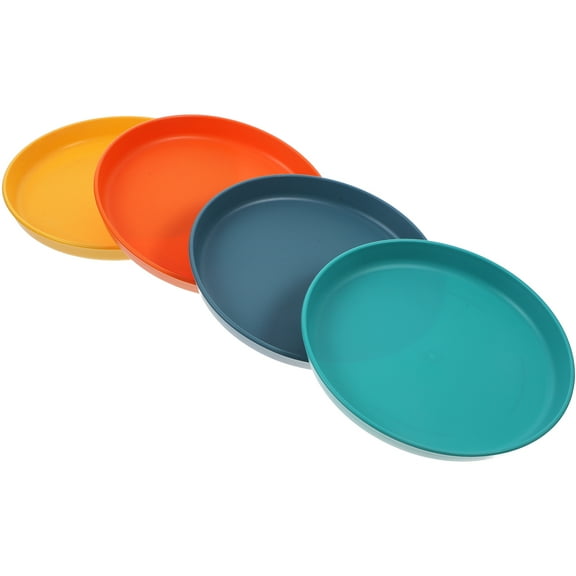 SEWOART Pet Feeding Plate Assorted Color Plastic 4Pcs
