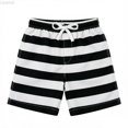 thumbnail image 2 of Liyamei Boys Color Print Athletic Shorts with Drawstring for Summer Size 2-14,Black, 2 of 4
