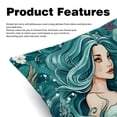 thumbnail image 2 of Mermaid Set - Decorative Pillows Covers, Velvet Throw Pillow Cases with Unique Patterns for Home Decor, 16x16, 18x18, 20x20 Inches, 2 Pack - Great for Various Occasions., 2 of 6