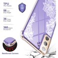 thumbnail image 2 of Funda de encaje transparente a prueba de golpes KIOMY para Samsung Galaxy S21 5G, 2 of 6