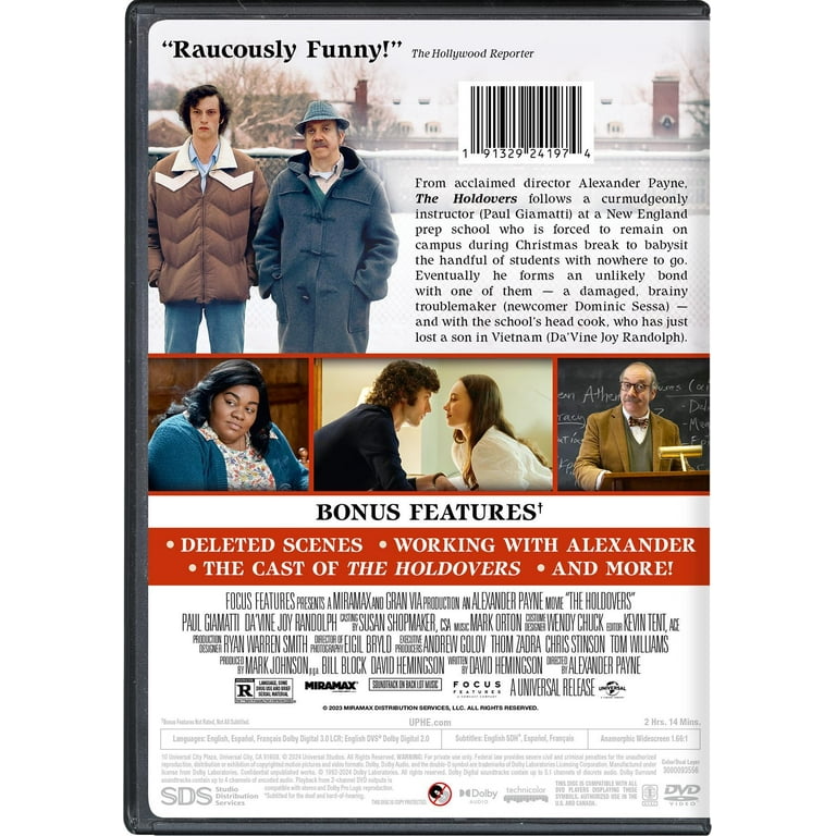 The Holdovers (DVD) Starring Paul Giamatti - Walmart.com