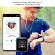 thumbnail image 3 of Reloj inteligente para mujer/hombre para Android/Ios con monitor de ritmo cardíaco, monitor de sueño, cronómetro, control de música, reloj deportivo JFHHH pequeña, 3 of 5