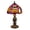 A(Purple), variant on Decorr 7.1 Inch Halloween Witch Hat Table Lamp, USB Powered Stained Glass Style Resin Night Light, Spooky Witch Themed Desktop Lamp for Fall Halloween Home Bedroom Decor & Holiday Gift