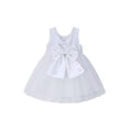 thumbnail image 2 of famuka Toddler Sequin Dress Little Girl Sleeveless Party Dress Summer Mesh Tulle Dress, 2 of 10