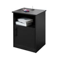 thumbnail image 4 of TrumanPick Black Nightstand with Cabinet, Side Table with 3 USB Ports, 18"W x 16"D x 24"H, 4 of 7