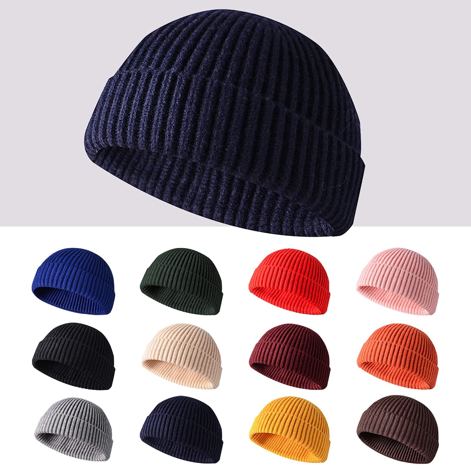 Viworld Winter Beanie Hats for Men Women, Fisherman Beanie Warm