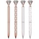 thumbnail image 1 of 4 PCS Bling Big Crystal Diamond Ballpoint Pen Metal Ballpoint Pens for Office Supplies Gift, Rose Gold/Silver/White With Rose Polka Dots/Rose Gold Wit, 1 of 5