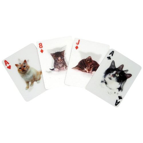3D CAT POKER SIZE PLAYING CARDS