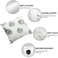 thumbnail image 6 of FACANNAP Circles Pencil Drawing Paper Texture Short Plush Pillowcase Set of 2 Zipper Closure Aesthetic Decorative 20x20in, 6 of 7