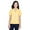 Banana, variant on UltraClub 8981 Ladies Solid Camp Shirt Banana X-Small