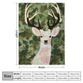 thumbnail image 4 of ARISTURING Deer Camouflage Throw Blanket Cozy Plush Camo Hunting Flannel Ultra Soft Blankets Unisex Lightweight Fuzzy Party Blanket Gifts for Adult Men Bed Couch Sofa, 4 of 6