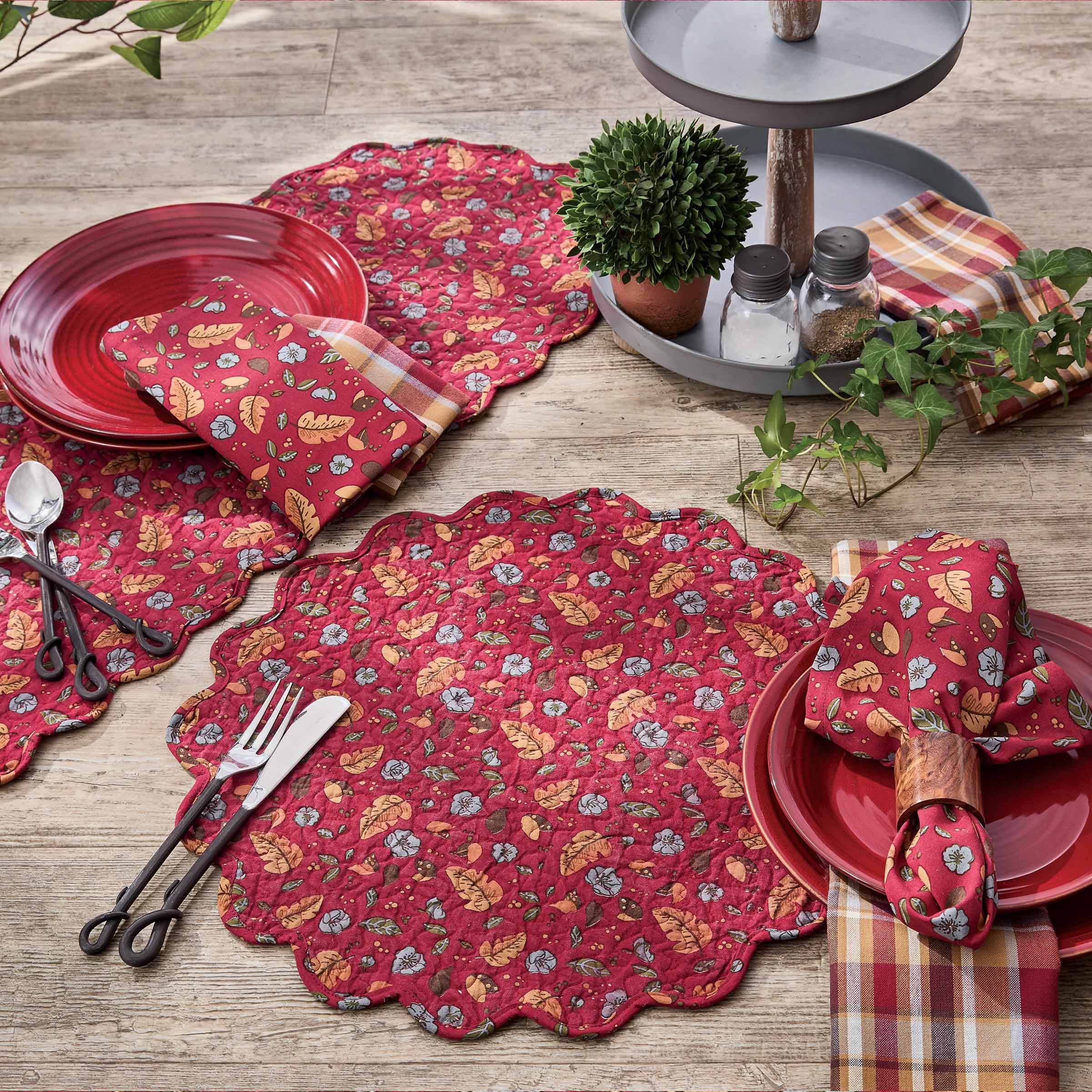 Park Designs Coriander Floral Placemat Set of 4