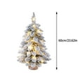 thumbnail image 2 of Tabletop Christmas Tree Snow Flocked Christmas Tree With Led Lights, 2 of 5