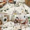 thumbnail image 6 of Vintage Floral Spring 2.7x5 Area Rugs, Farmhouse Botanical White Flowers Non-Skid Rubber Backing Large Rectangle Rugs - Living Room Bedroom Home Office, Indoor Floor Mat Carpets Washable Rug, 6 of 9