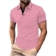 thumbnail image 1 of pstuiky Camisas de vestir de manga corta para hombre, Camisa de manga corta con cuello vuelto, versátil, de color liso y estilo informal para hombre ropa de hombre l, 1 of 5