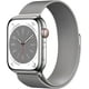 thumbnail image 1 of Apple Watch Series 8 GPS Cellular reacondicionado de 45 mm, plateado, 1 of 3