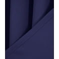 thumbnail image 3 of Sheetsnthings Ava 108-Inch Wide-by-63-Inch Long, Set of 2, Triple Weave-Blackout Curtains with Tie Backs, Navy, 3 of 6