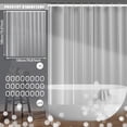 thumbnail image 4 of Dznils Extra Long Clear PEVA Shower Curtain Liner with Hooks Mildew Resistant, 72" W x 72" H, 2 Pack, 4 of 7