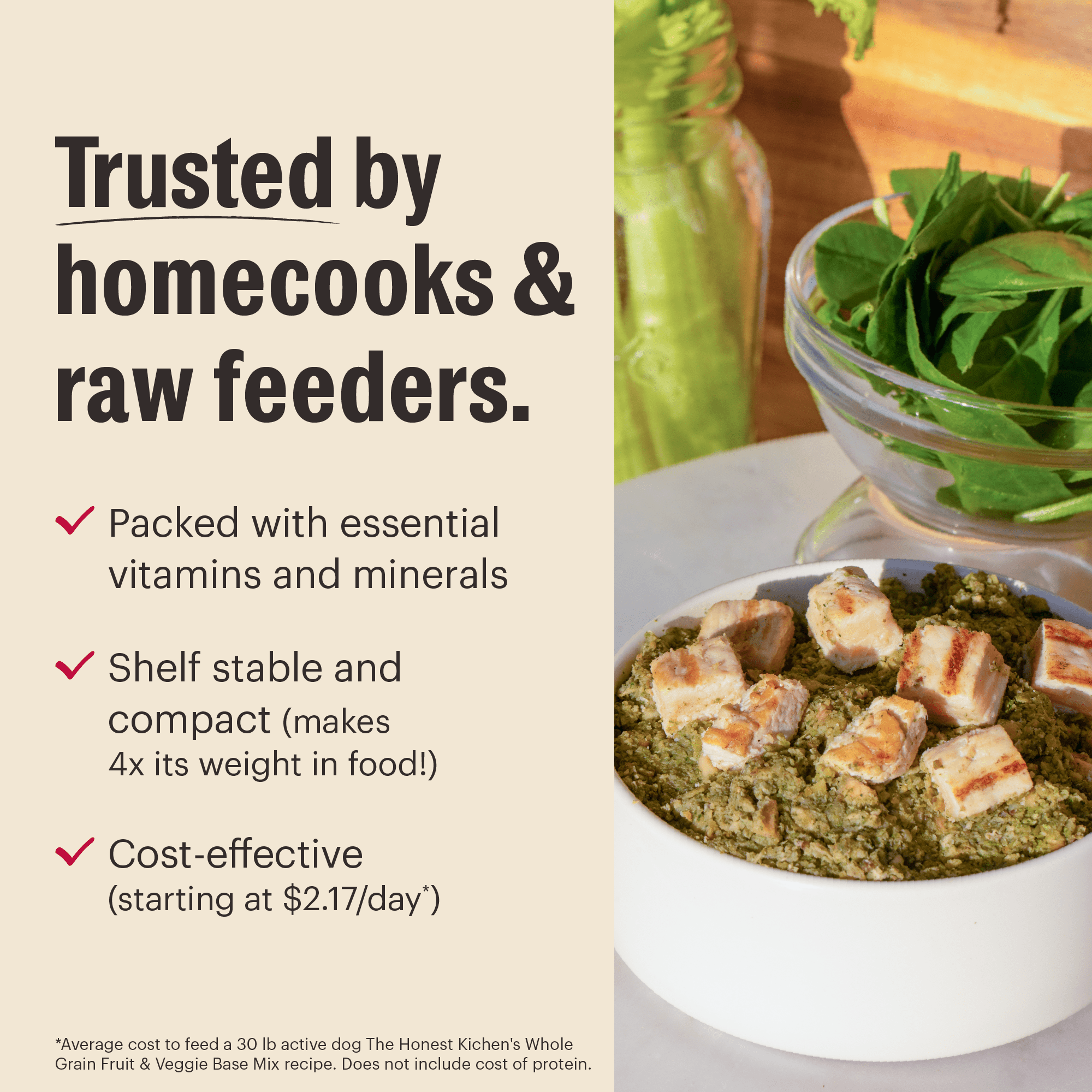 The Honest Kitchen Preference: Dehydrated Grain Free Base Mix Dog Food, Just Add Protein, 7 lbs (Makes 29 lbs of Base Mix)