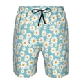 thumbnail image 4 of Naloa Daisy Floral A Men's Beach Shorts, Surfing shorts, Swim trunks, Quick Dry Swim Trunks for Surfing Beach Fun - X-Large, 4 of 9
