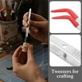 thumbnail image 4 of OULII 2Pcs Crafting Tweezers Stainless Steel Assorted for Jewelry Making, 4 of 8