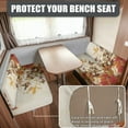 thumbnail image 2 of FOR U DESIGNS Cat Butterfly Leaf Print RV Dinette Cushion Covers Washable Sofa Furniture Protector Stretch RV Couch Cover Include 1 Backrest Covers and 1 Bench Covers, 2 of 7