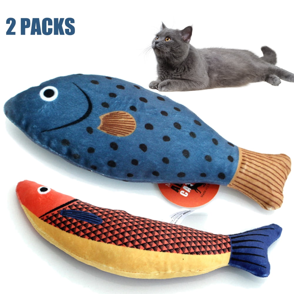 Cats Catnip Toys,Realistic Fish Interactive Toys for Kitty Pets