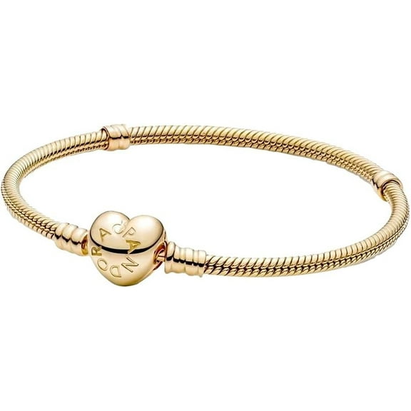 Pandora Moments Heart Clasp Snake Chain Bracelet