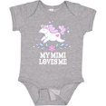 thumbnail image 3 of Inktastic My Mimi Loves Me Unicorn Girls Baby Bodysuit, 3 of 5