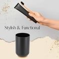 thumbnail image 3 of Bamboo-Based Black Padang Vanity Bathroom Tumbler Cup - Ideal as Toothbrush Holder - 10 fl oz Capacity, 3 of 8