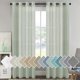 thumbnail image 1 of Cortinas de lino Paneles de cortina de mezcla de lino natural para sala de estar/cortinas transparentes de lino que reducen la luz 84 pulgadas de largo Juego de 2 paneles Paneles de ventana con ojales de níquel, NaturalSage52 W x 96 L, 1 of 5