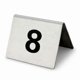 thumbnail image 1 of 25 Stainless Steel Table Numbers with Stable Base for Events and Venues, 1 of 5