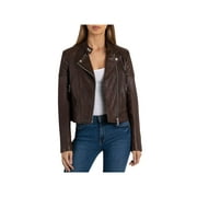 Bagatelle Womens Quilted Fall Leather Jacket