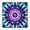 Colorful Tie Dye-1, variant on Colorful Tie Dye Mandala Pattern Square Fitted Tablecloth with Elastic Edge,Square Table Cover,Washable Elastic Table Cover for Home Kitchen Party Decor 34"x34"