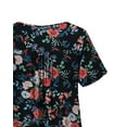 thumbnail image 3 of VERABENDI Women's Plus Size Tops Summer Short Sleeve Loose Fit Tunic Blouses Floral Flowy Shirts,1X/2X/3X/4X, 3 of 8