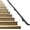 5FT, variant on Pipe Stair Handrail Black Hand Rail for Indoor & Outdoor Steps Metal Handrail for Indoor Stairs Stair Railing with Wall Return Heavy-Duty Support Railing for Stairs & Porches (3FT)