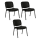 thumbnail image 1 of Offiho, Set de 3 Sillas de Visita para Oficina, Salas de Espera, Consultorio, Vinilpiel Resistente, 1 of 9