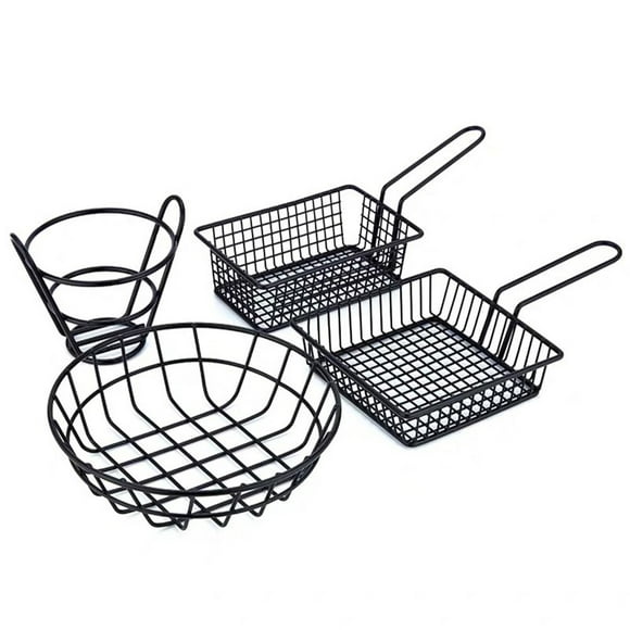Creative French Fries Basket Snack Bucket Chip Fried Chicken Storage Basket Food Frying Basket Oil Strainer Tableware Container