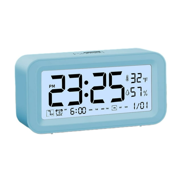 Sculpting Tools Digital Electronic Clock LED Display Electronic Clock Stereo Digital Display Snooze Alarm Clock 12/24H Change Countdown