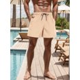 thumbnail image 3 of GIRUNS Men's 2 in 1 Hybrid Shorts Summer Quick Dry Running Athletic Stretch Gym Beach Short, 3 of 6