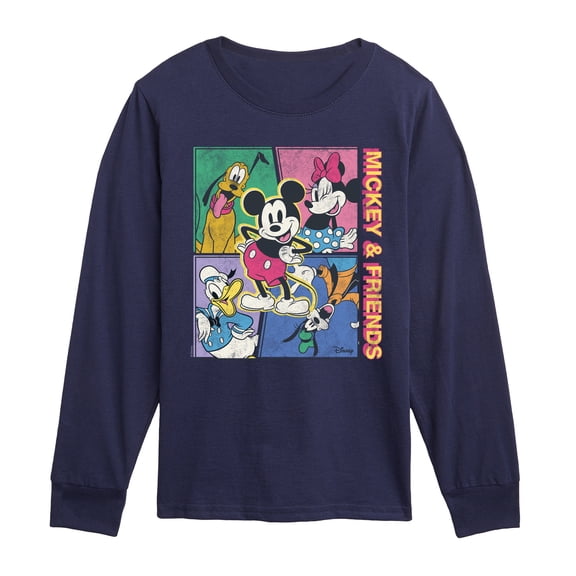 Disney - Mickey & Friends Comic - Youth Boys Long Sleeve Graphic T-Shirt