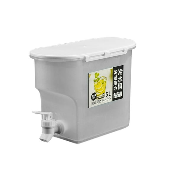 Plastic Drink Dispenser, Beverage Dispenser With Spigot, 3.5L Large Capacity Water Iced Juices Jug, Plastic Cold Drink Juice Beverage Dispenser Jug for Juice, Iced Tea