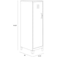 thumbnail image 3 of Solutions d'Espace Armoire de Rangement en Métal à 4 Tablettes Sans Assemblage Arctique Argent, 3 of 11