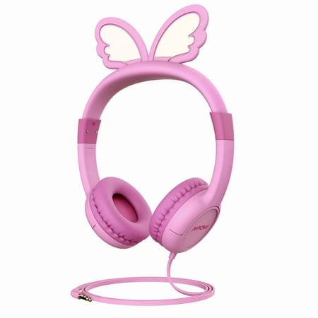 Mpow Kids Headphones with 85dB Volume Limited Hearing Protection,Music Sharing Function with SharePort,Wired On-Ear Headsets,Compatible with iPad,Smartphones,Laptops,Gifts for Children,Toddler (Best Toddler Headphones For Ipad)