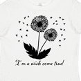thumbnail image 4 of Inktastic I'm a Wish Come True Dandelion in Black Boys or Girls Toddler T-Shirt, 4 of 5