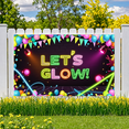 thumbnail image 5 of Neon Theme Glow Party Banner Colorful Design for Dance Party Indoor Event Celebration, 5 of 9